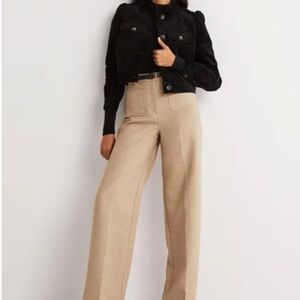 BLACK - Boden high-rise sailor trouser (tall)